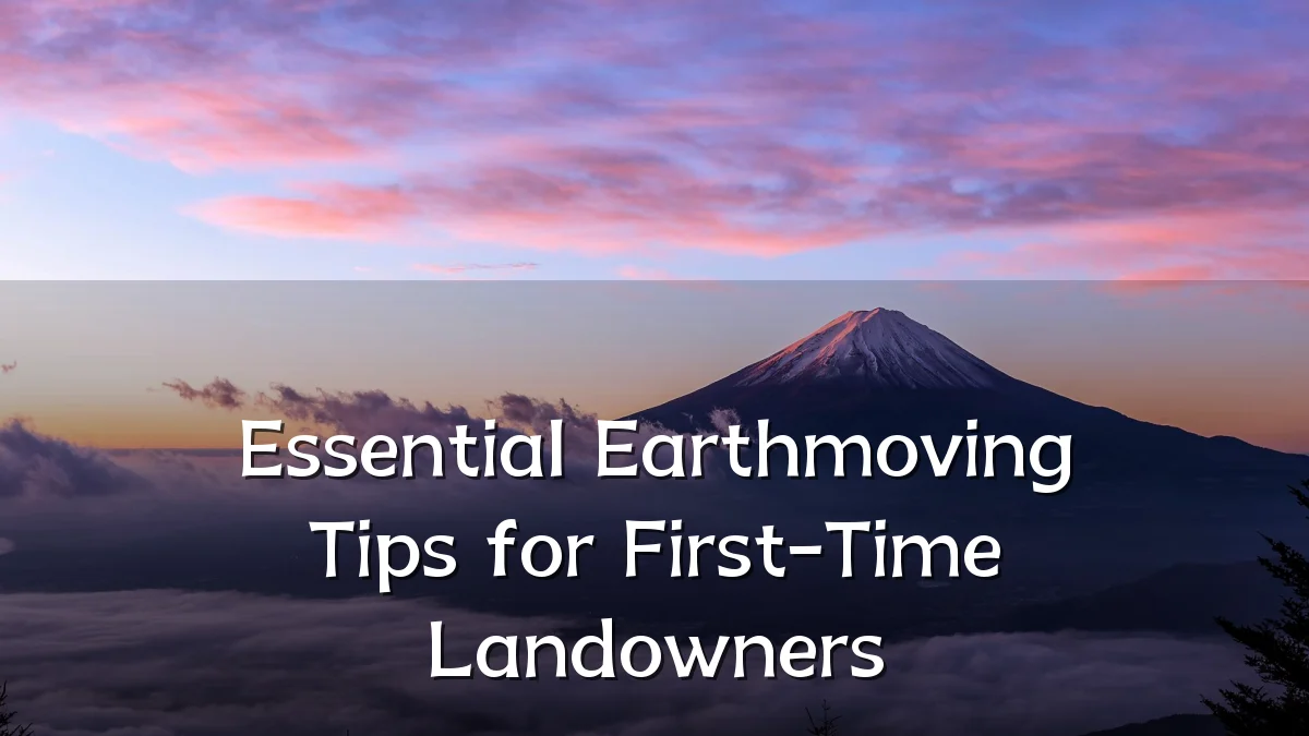 Essential Earthmoving Tips for First-Time Landowners