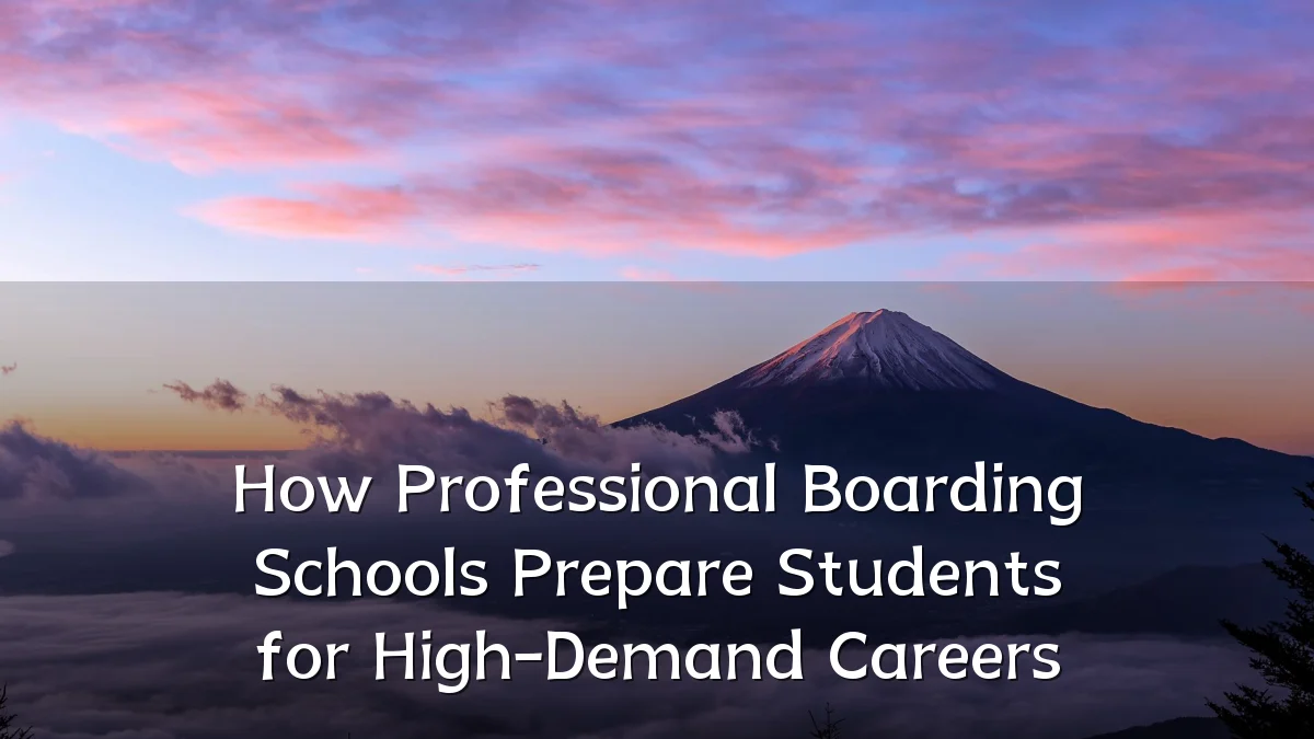 How Professional Boarding Schools Prepare Students for High-Demand Careers