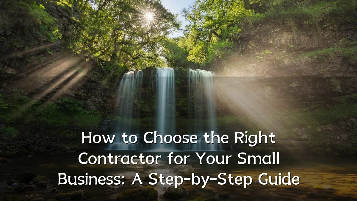 How to Choose the Right Contractor for Your Small Business: A Step-by-Step Guide