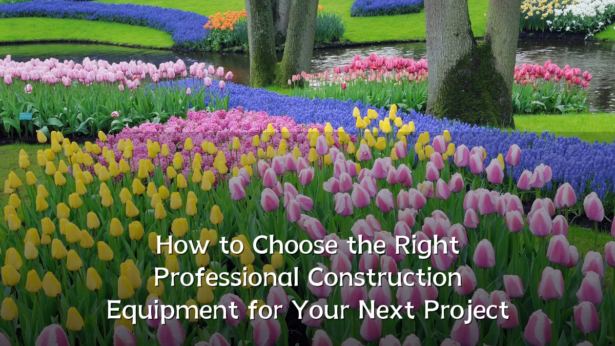 How to Choose the Right Professional Construction Equipment for Your Next Project