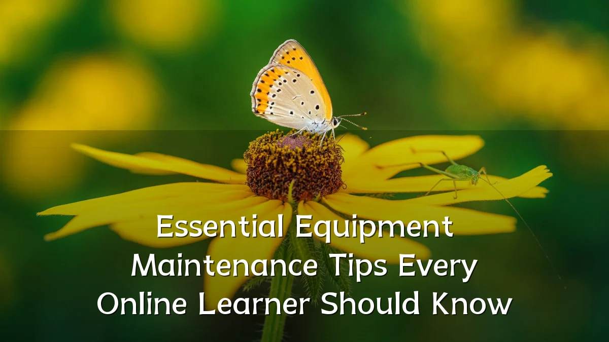 Essential Equipment Maintenance Tips Every Online Learner Should Know