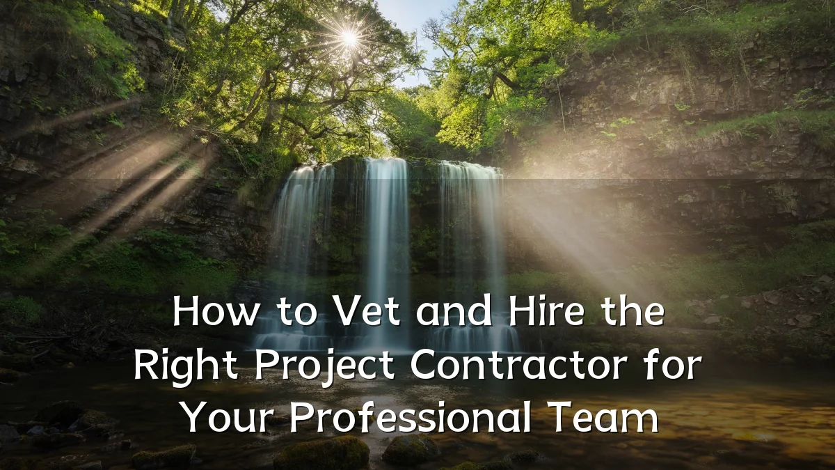 How to Vet and Hire the Right Project Contractor for Your Professional Team