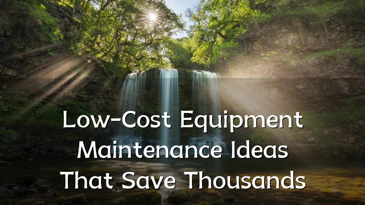 Low-Cost Equipment Maintenance Ideas That Save Thousands