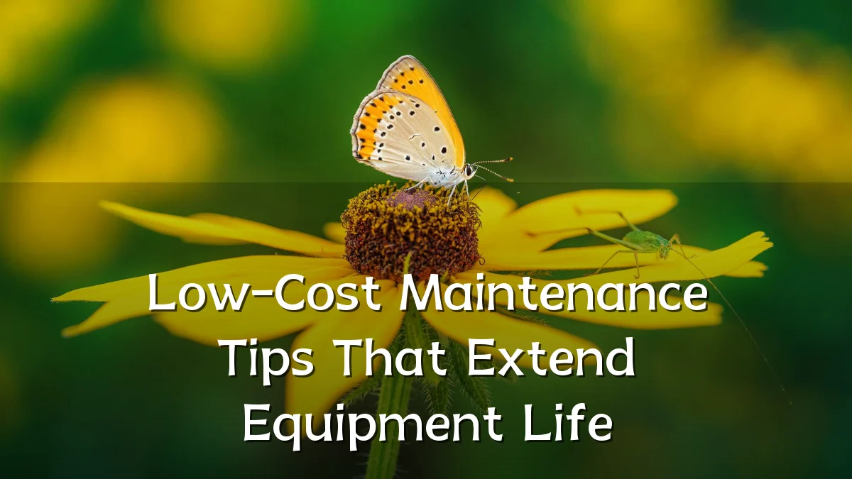 Low-Cost Maintenance Tips That Extend Equipment Life