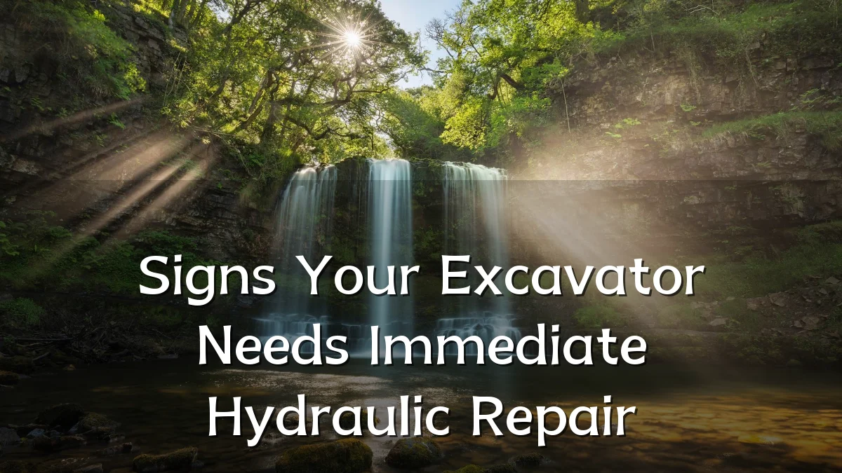 Signs Your Excavator Needs Immediate Hydraulic Repair